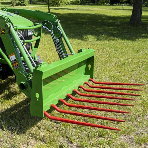 tractor quick attachment manure fork